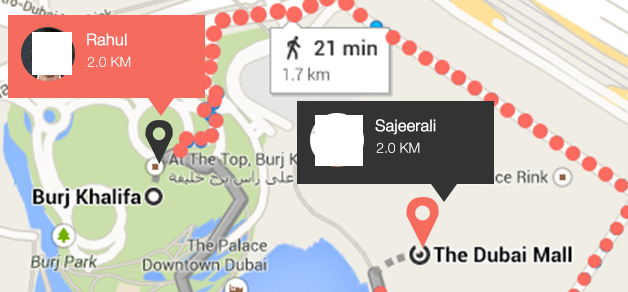 Measure Walking Distance On Map Infowindow Google map ios SDK for route walking distance Stack Overflow