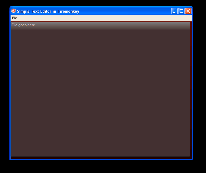 Delphi Xe2 with Firemonkey Can you have a nonclient area that is