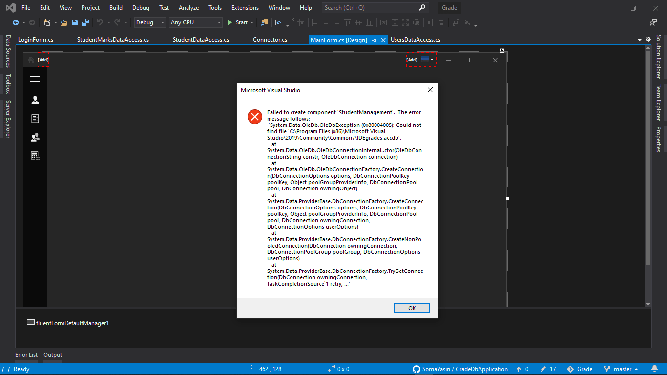 c Application.StartupPath points to Cprogram files x86/Microsoft Visual Studio/2019