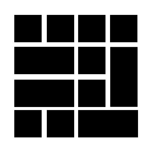 HTML/CSS grid layout with different size boxes? Stack Overflow