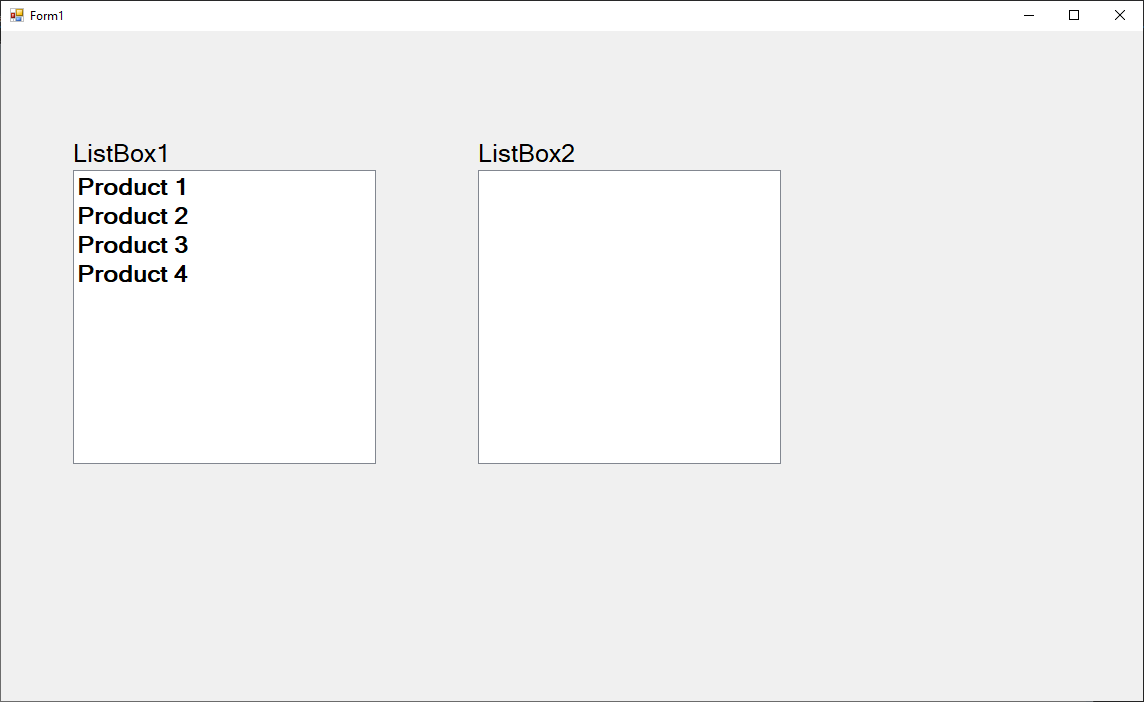 ¿Cómo sincronizar dos elementos de Listboxes con arrastrar y soltar