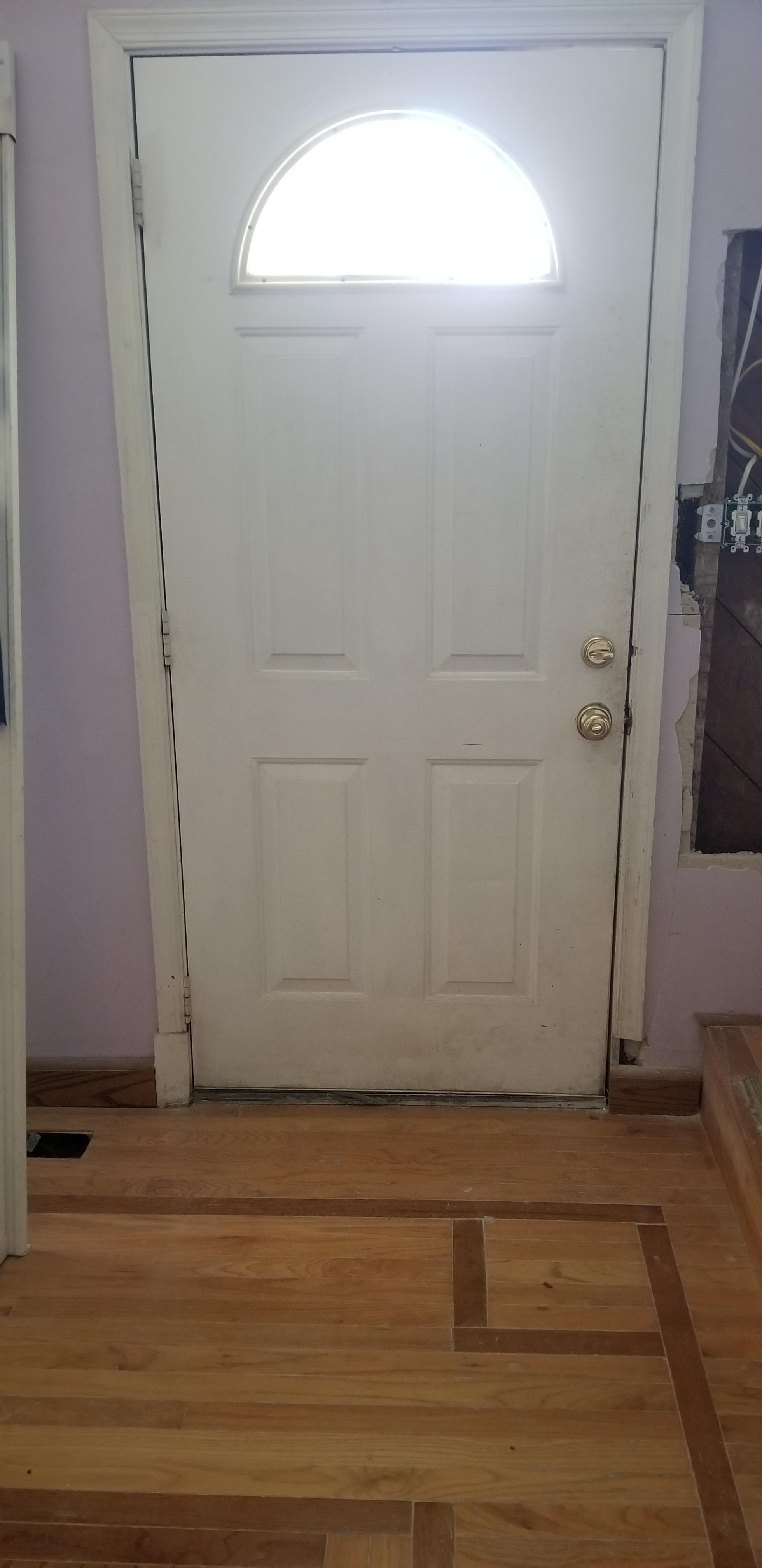 waterproofing How do I seal the bottom of this door to