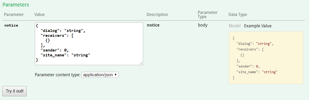 spring boot How to accept input of Array of Object in swagger UI Api