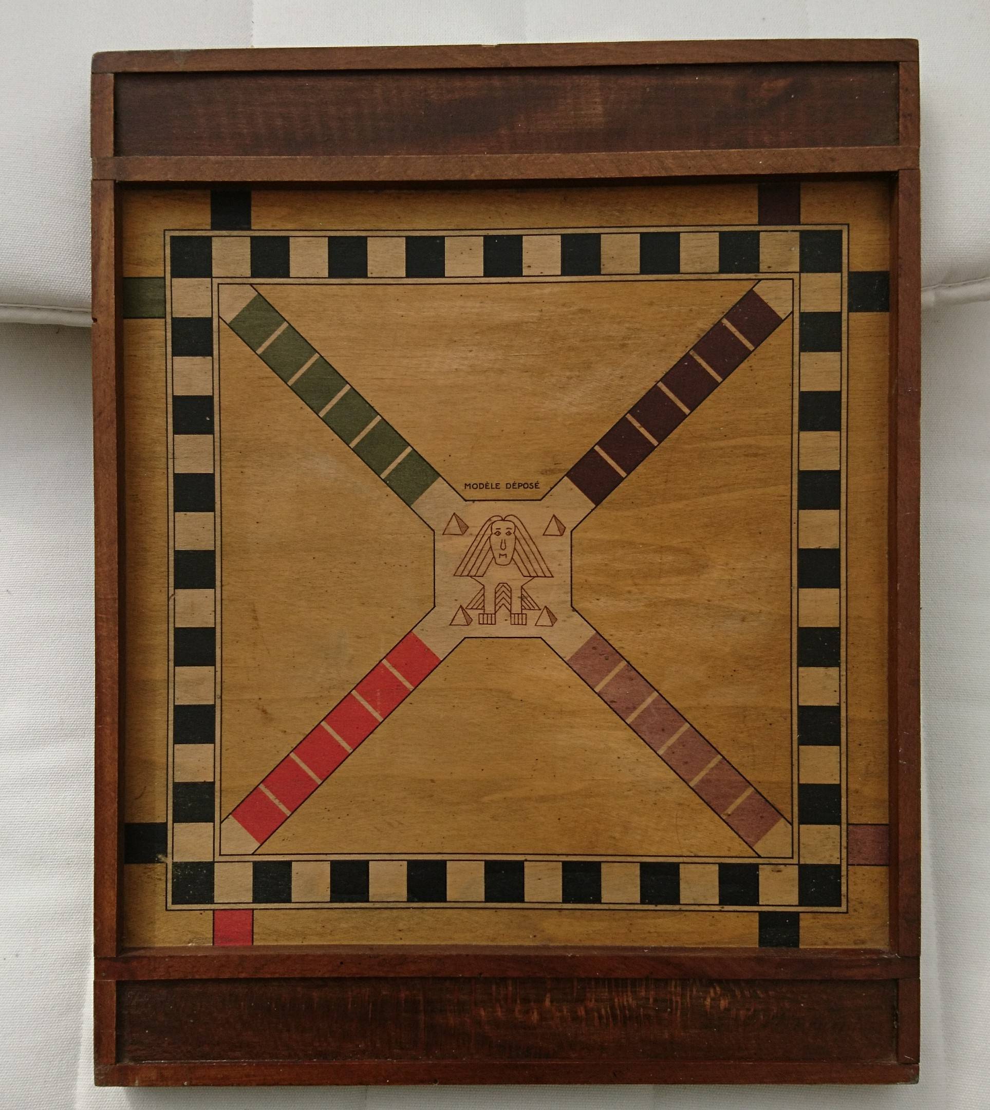 probably antique French game asking for identification Board & Card