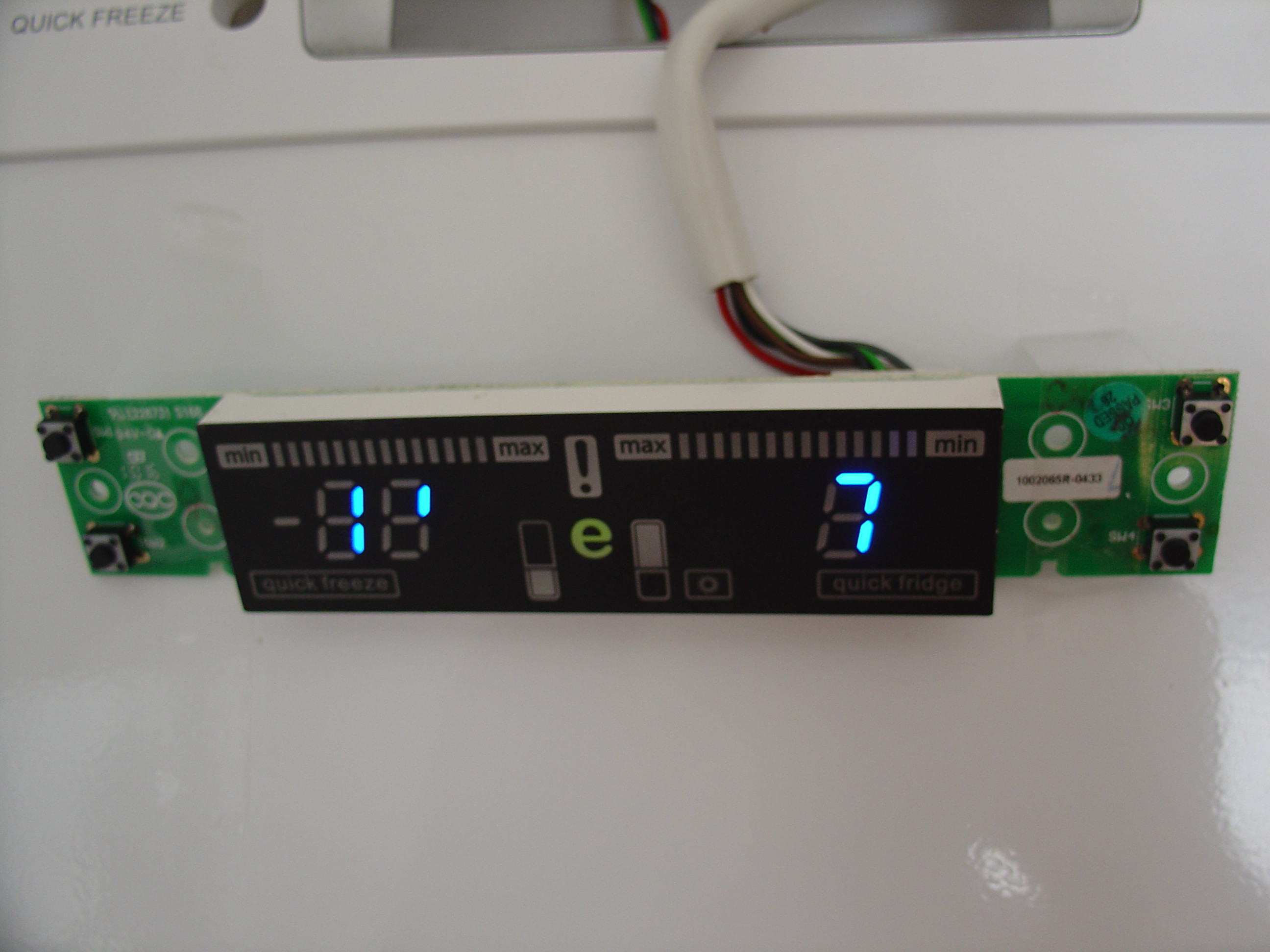 Missing segments in LED fridge display Electrical Engineering Stack
