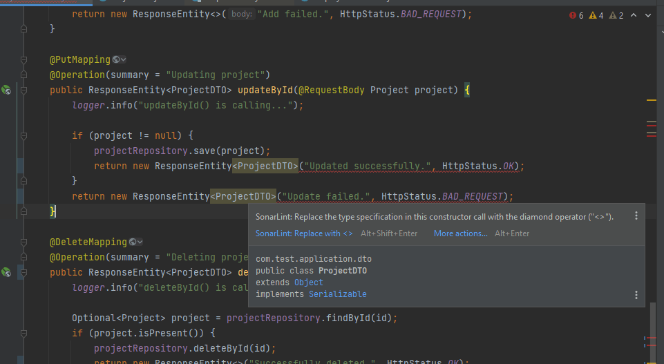 java What type can I use to specify it inside brackets of