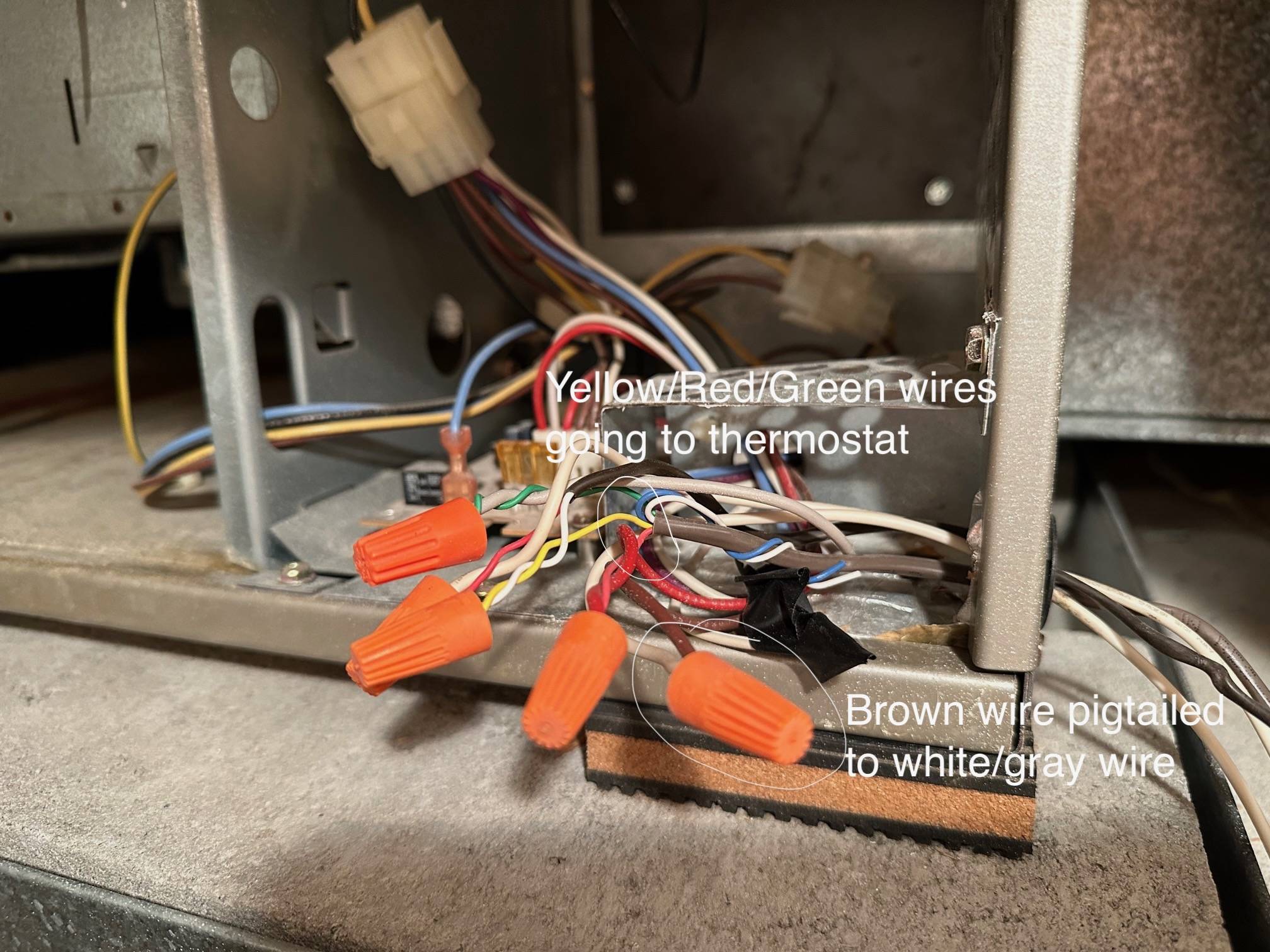 hvac Finding the 24V Cwire from Carrier AC blower to connect to a