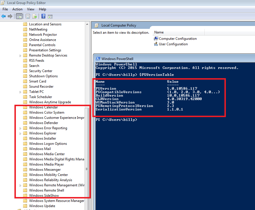 windows Missing Powershell Logging Options in Group Policy Editor