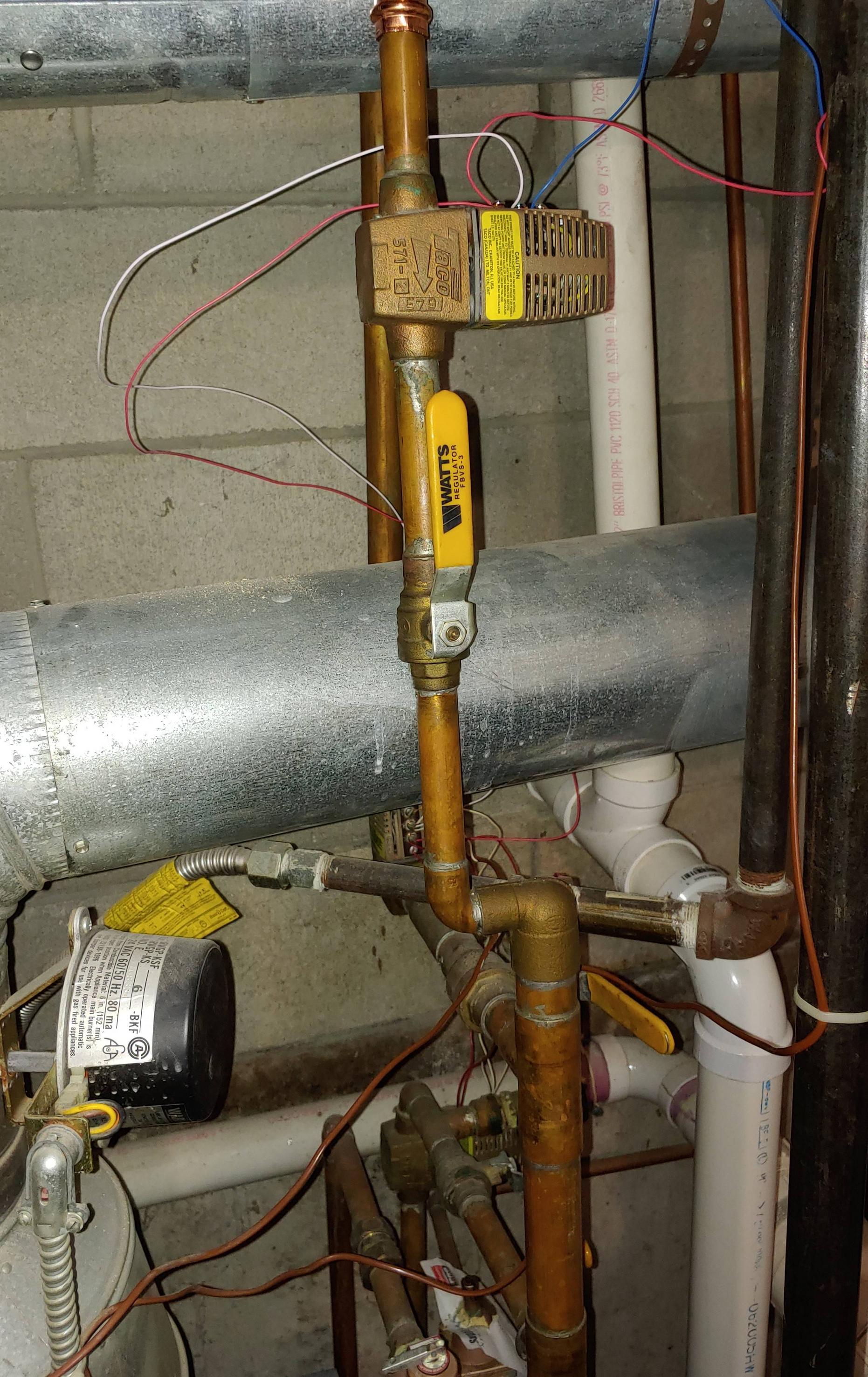 electrical Thermostat calling for heat but brand new Taco Zone Switch