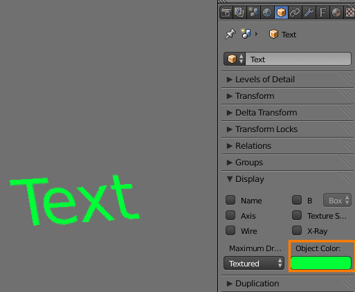 materials Change Text Color in Blender Game Engine? Blender Stack