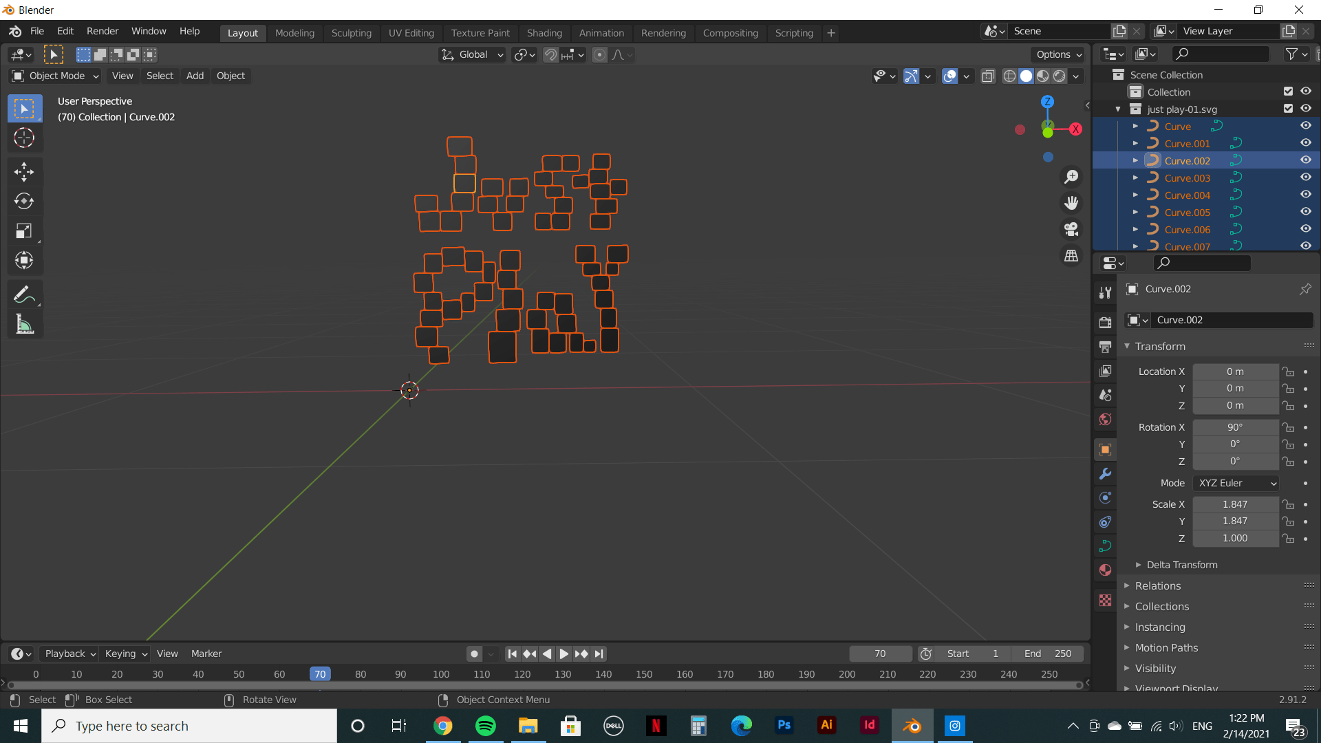 mesh CTRL+J Changes my imported svg file Blender Stack Exchange
