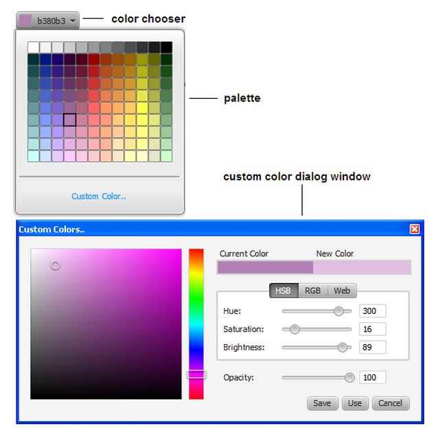 Display custom color dialog directly JavaFX ColorPicker Stack Overflow