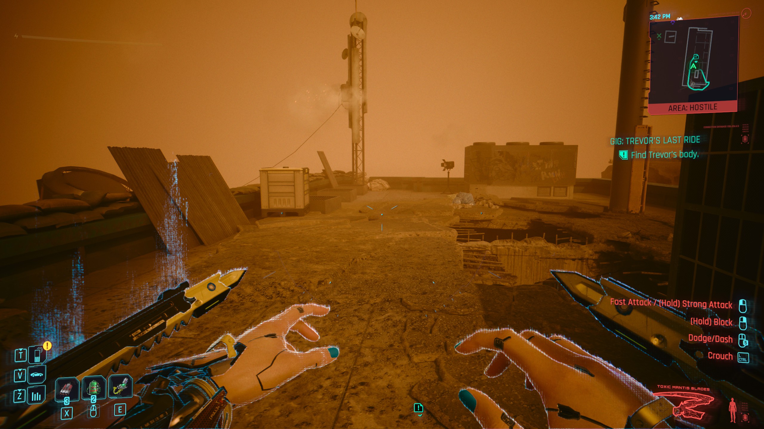 cyberpunk 2077 What does glowing Mantis Blades mean? Arqade