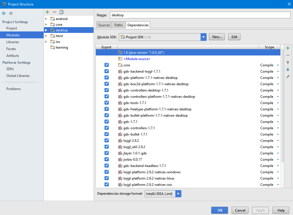 java libgdx Intellij class not found exception? Stack Overflow