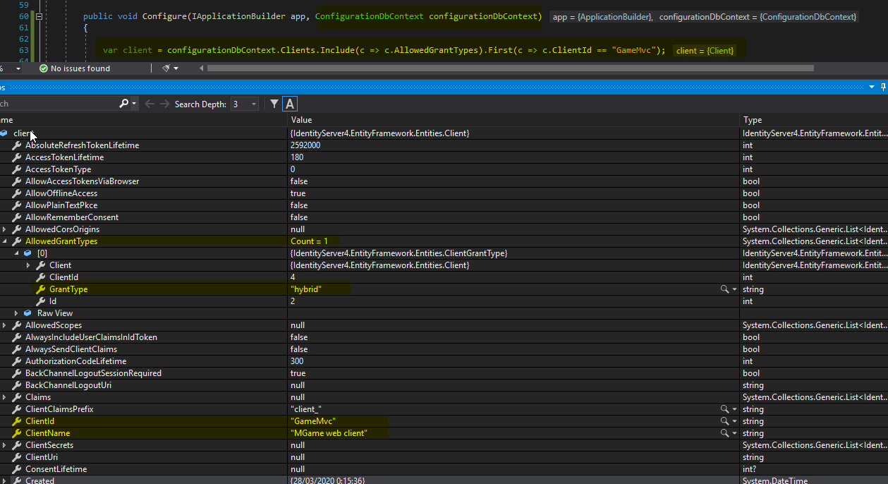 c IdentityServer4.Stores.ValidatingClientStore Invalid client