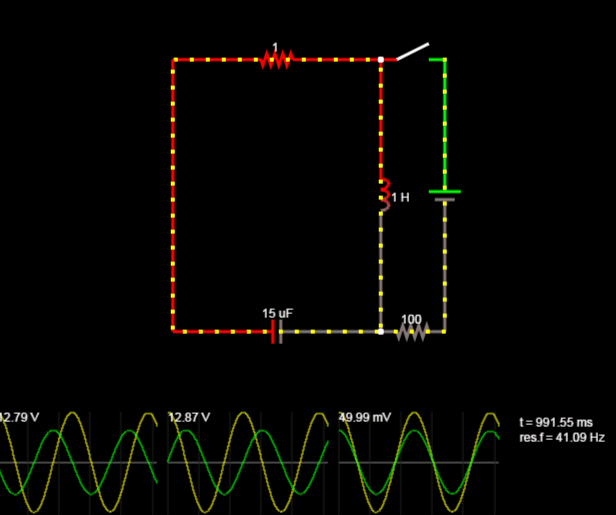 Visualising current in the LCR circuit Physics Stack