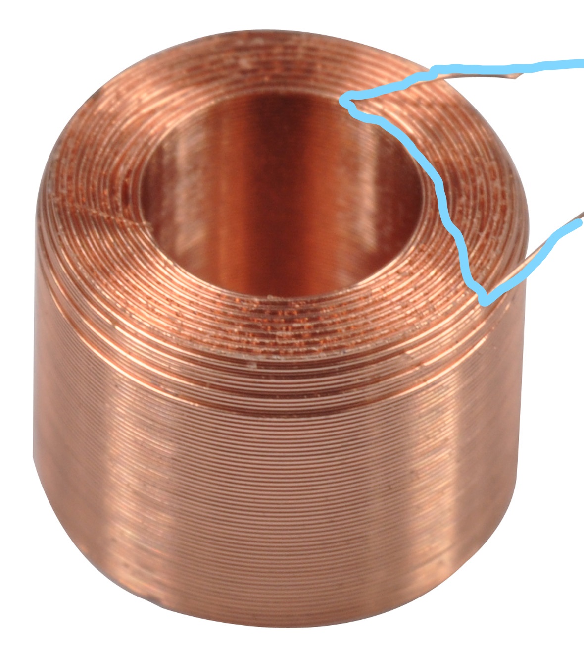 current Why don't electrons take the shorter path in coils