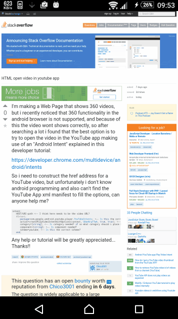 “href” value in HTML to open video in youtube app or market (Google