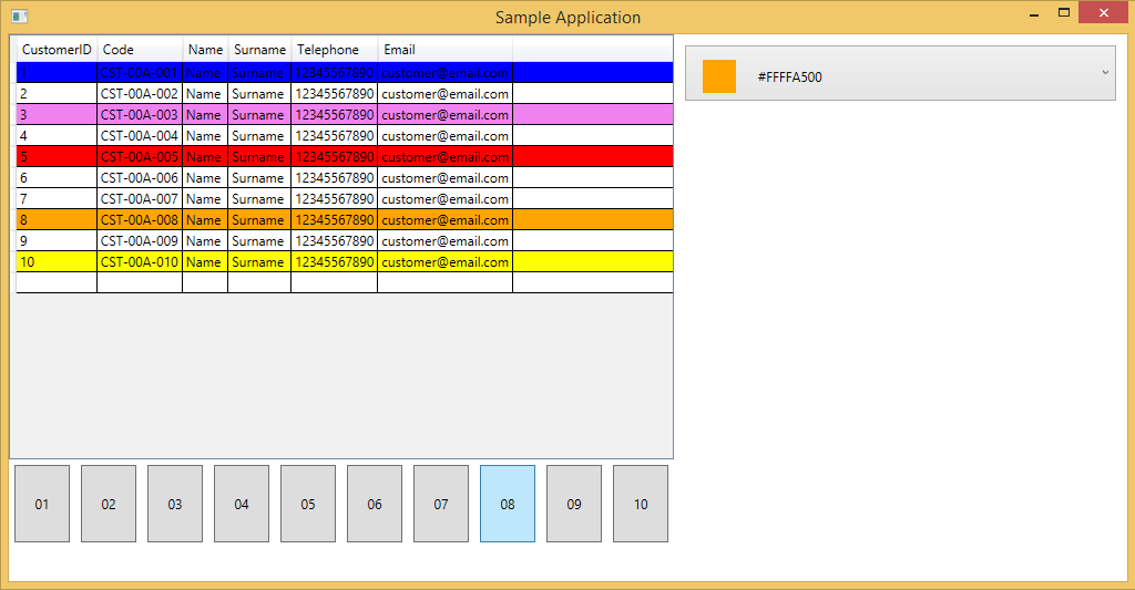 c how to set a color to a WPF Datagrid with index? Stack Overflow
