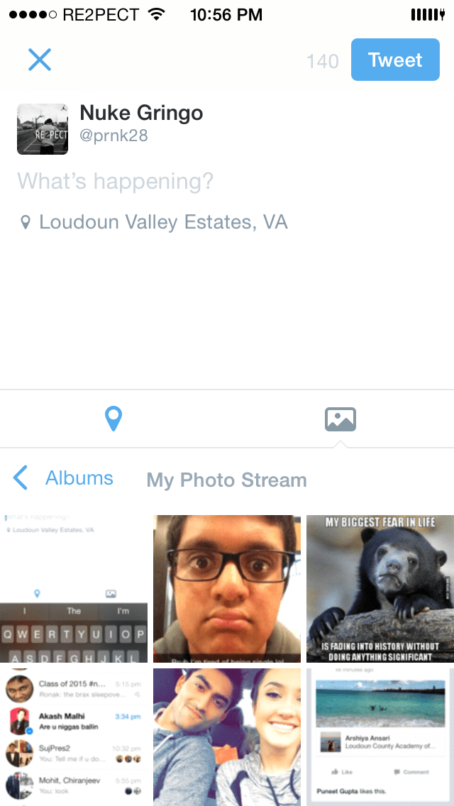 ios Display Camera Roll like in the Twitter App? Stack Overflow