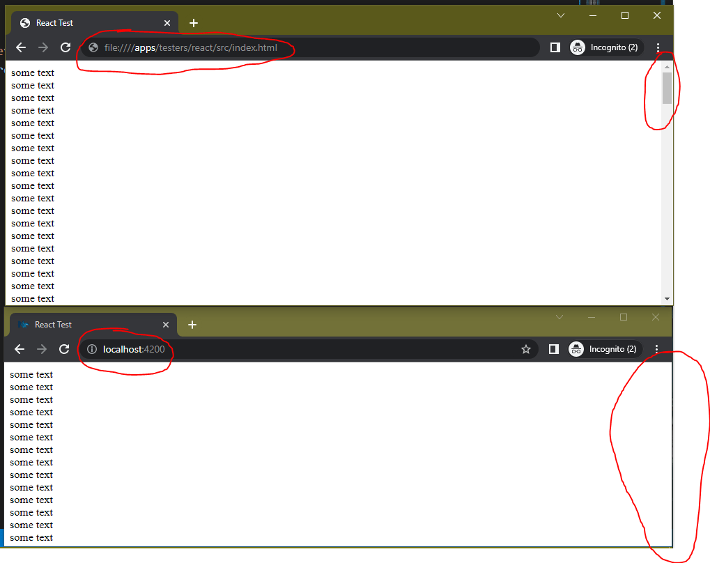 Css Overflow Scroll Bar Not Showing at Dina Meza blog