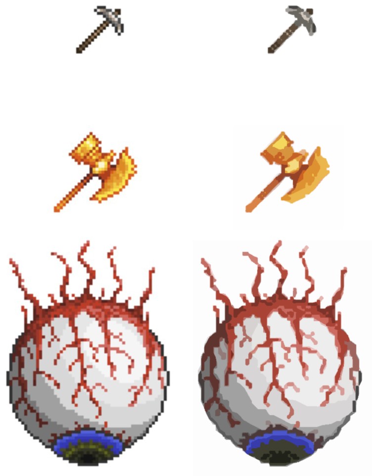 resolution Is there a way to create this particular "Pixel Smoothing