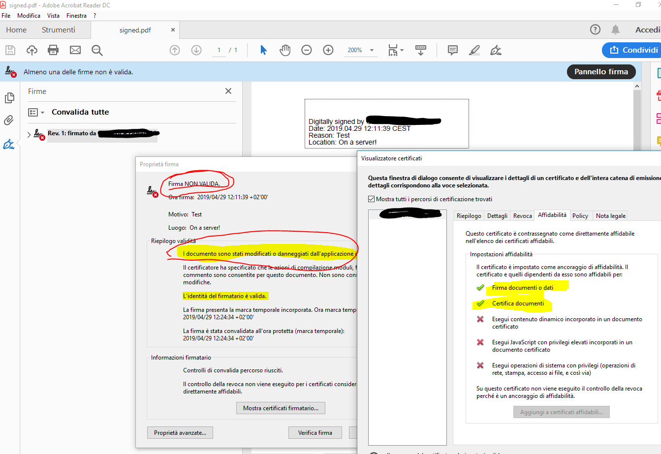 java Insert a SignedHash into PDF for external signing process