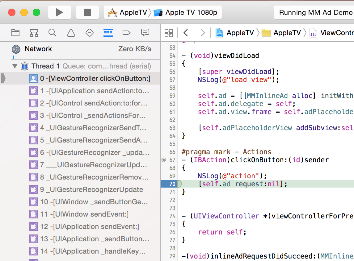 IOS Debugging Memory Reference in Xcode Stack Overflow