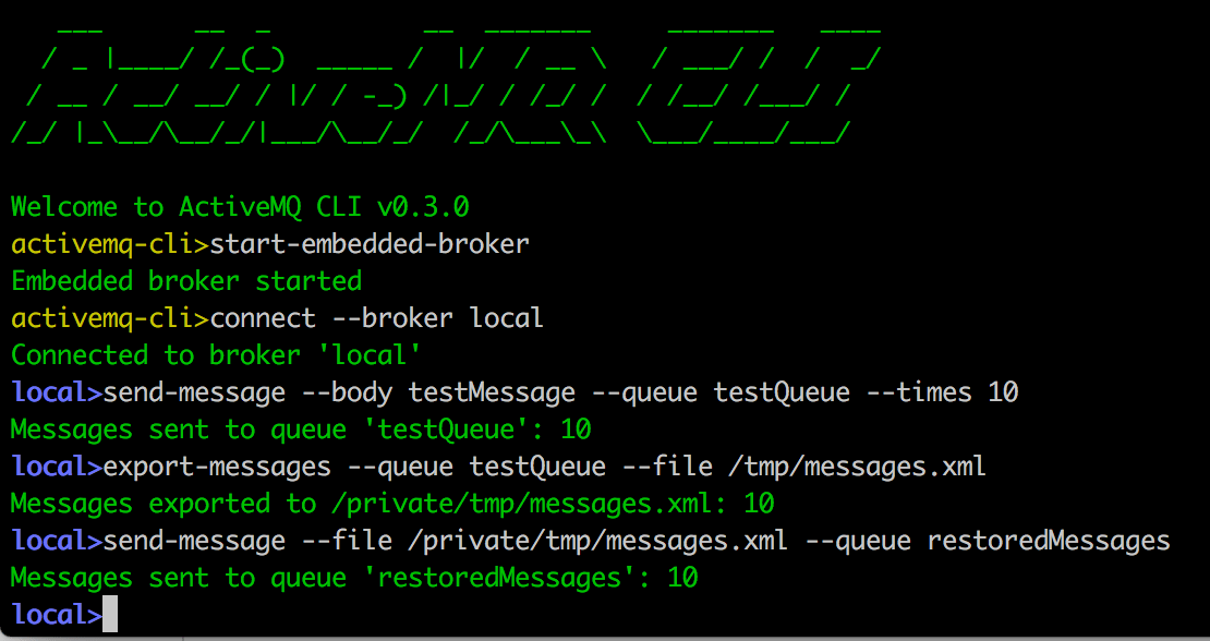 Is there a way to dump messages from an ActiveMQ queue and then