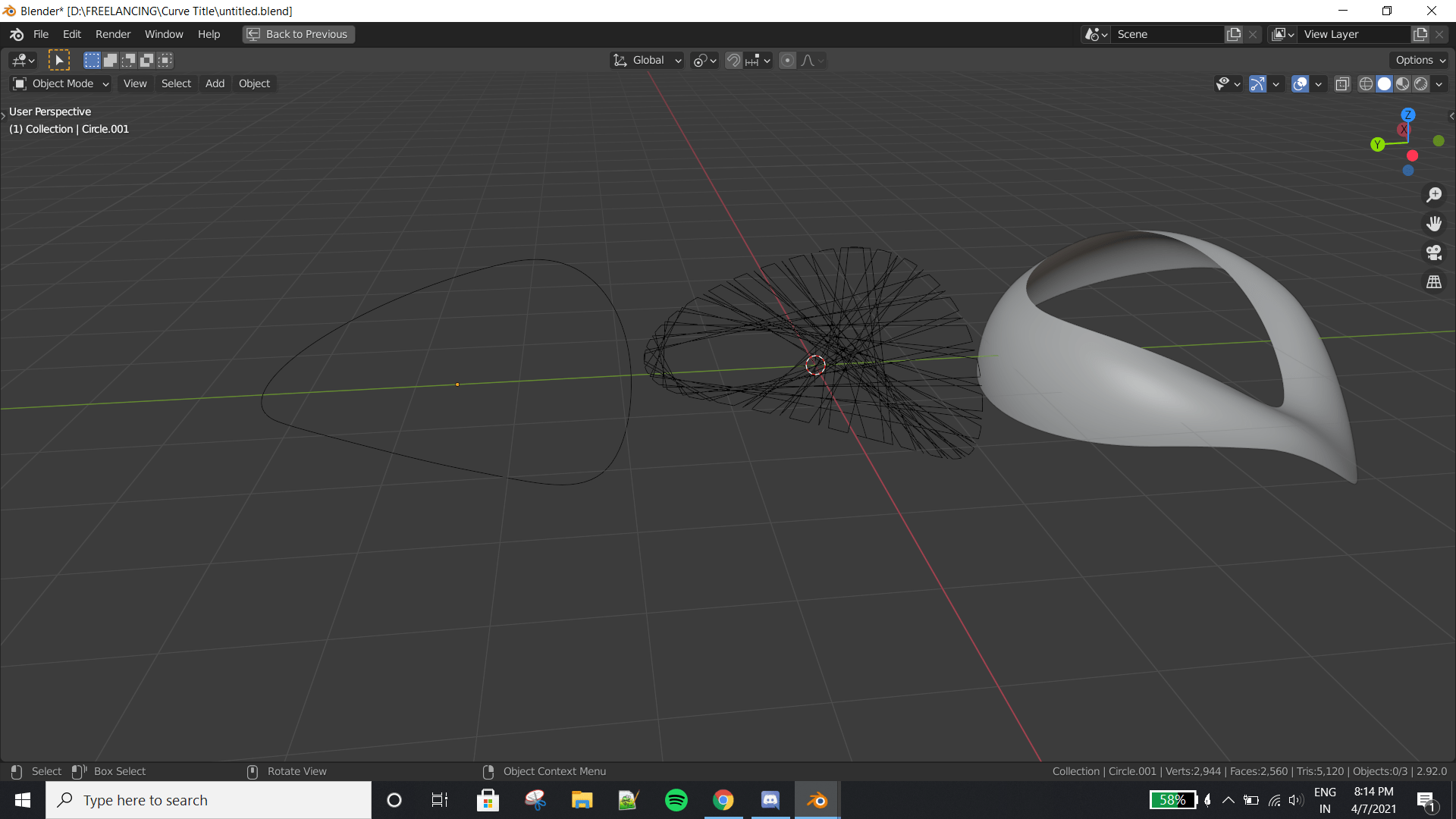 python Curve from selected vertices/edges using low level api