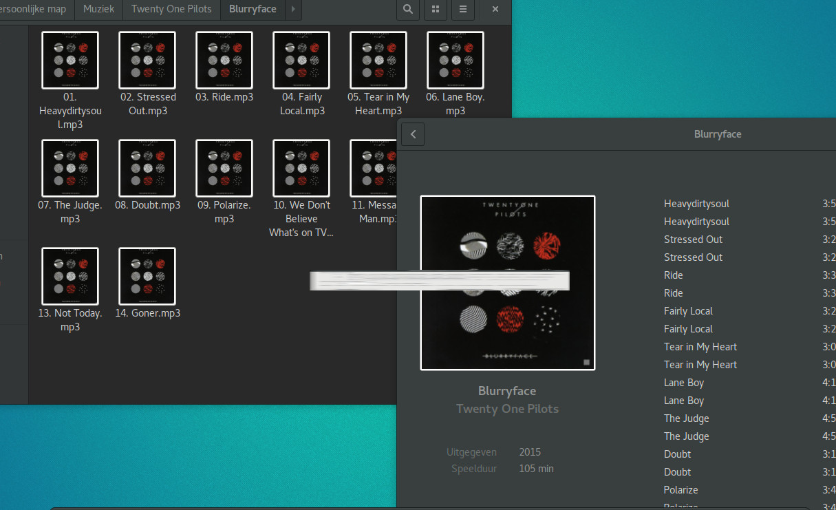 gnome music player showing double tracks Ask Ubuntu