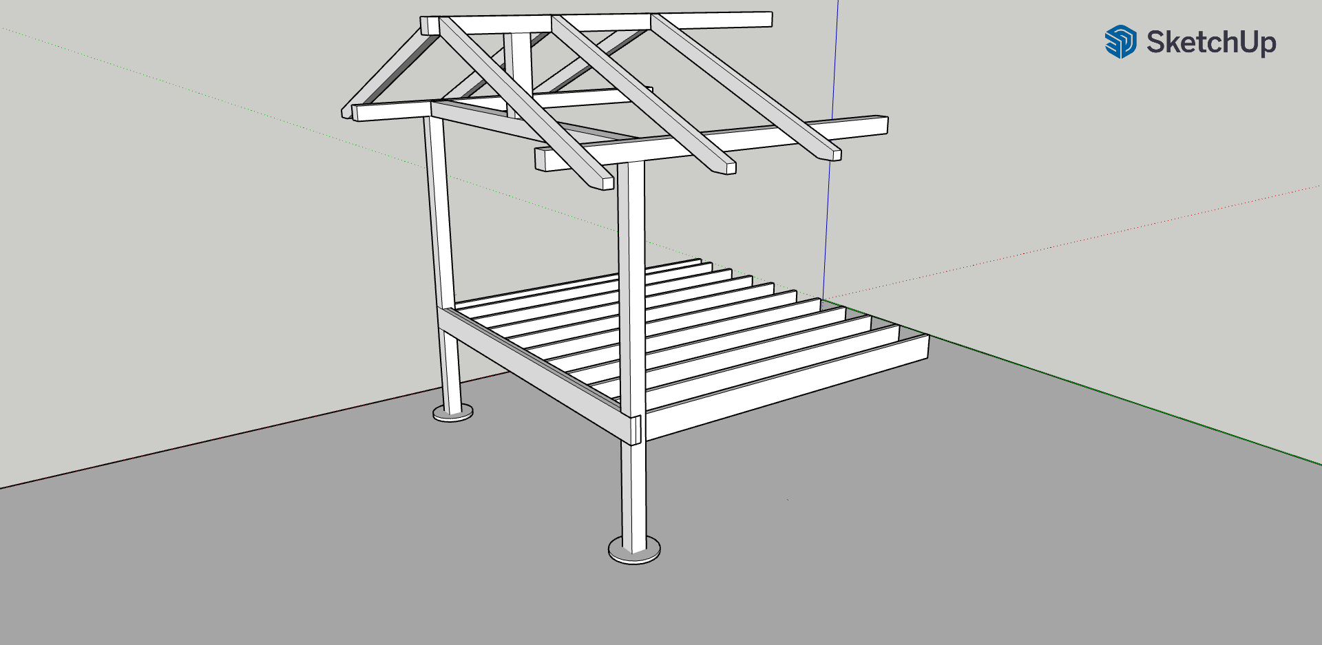 framing Notching Deck Posts That Support Roof Home Improvement