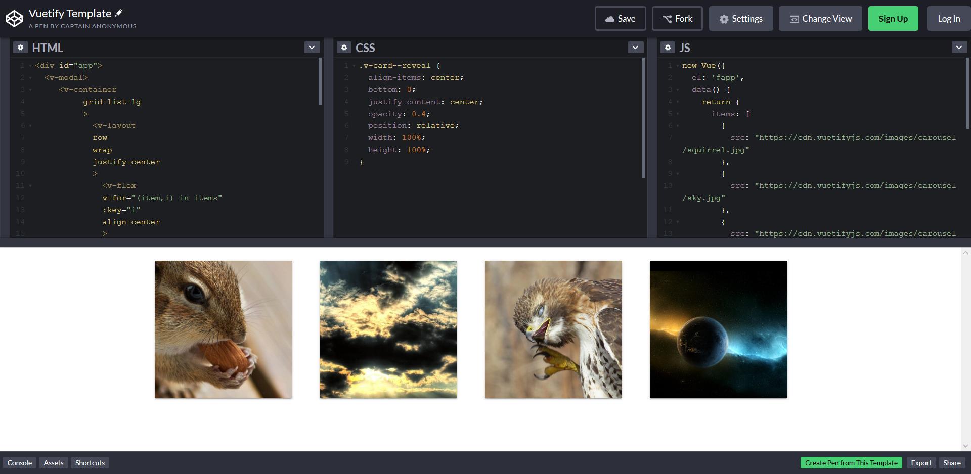 vue.js How can i center my vimg and vcard in a vflex? Stack Overflow