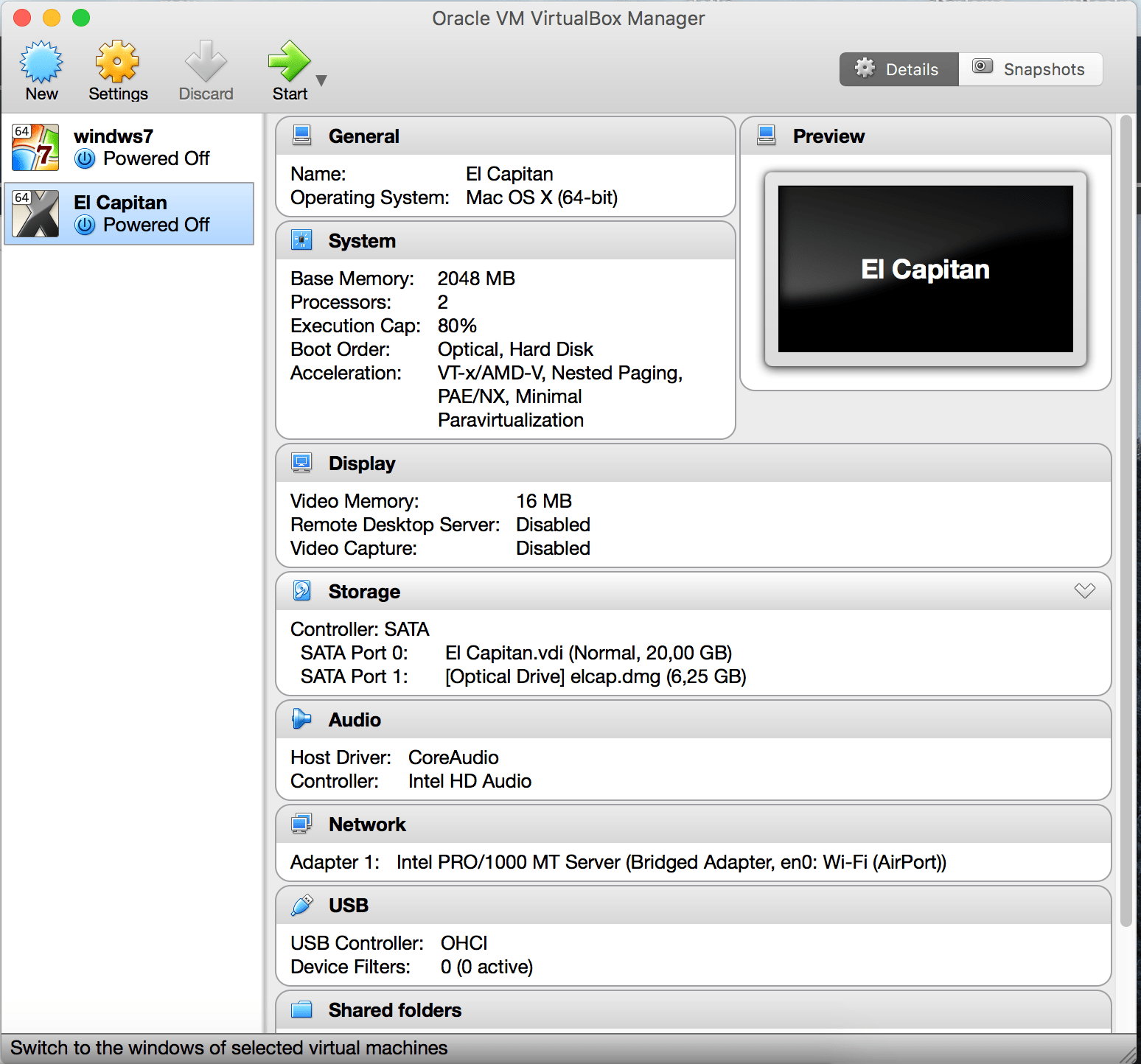 MacOS Install El Capitan with VirtualBox on OS X Unix Server Solutions