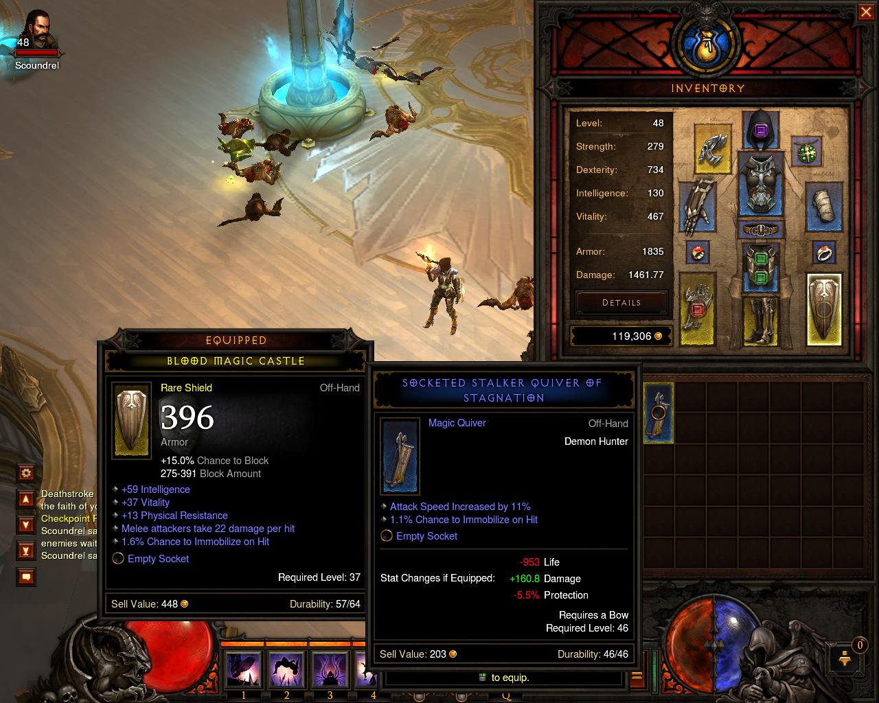 diablo 3 demon hunter Off hand equipment has confusing stats? Arqade