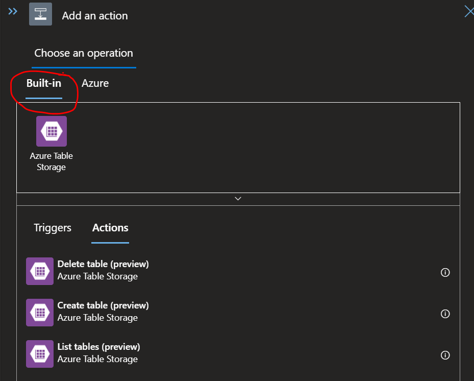 Insert entities into local storage table using Azure logic apps Stack Overflow