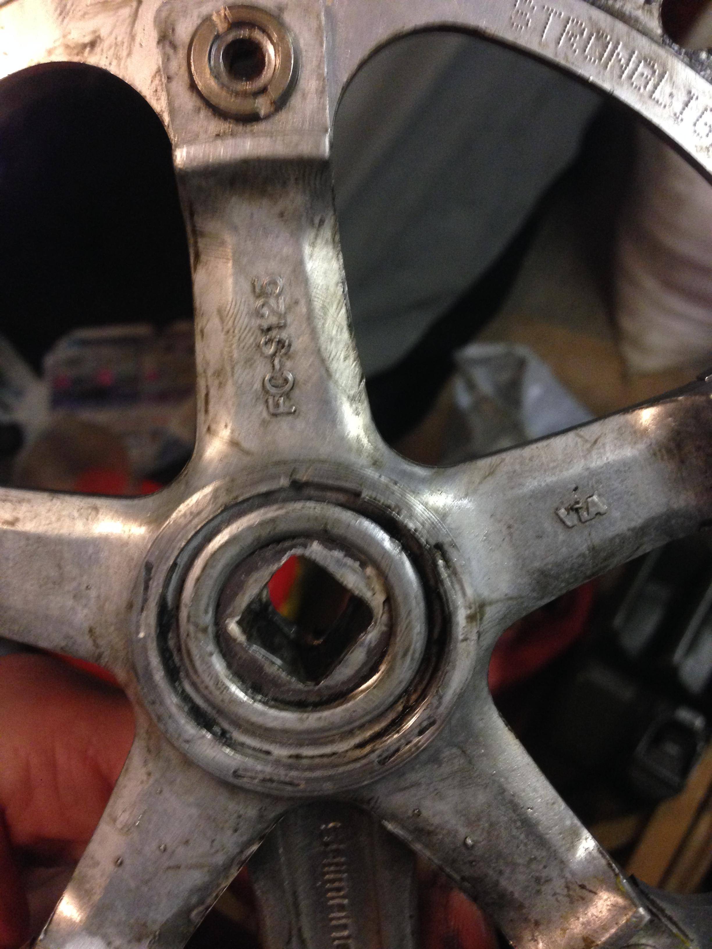 My crankset stops the pedals from turning when I tighten it onto the