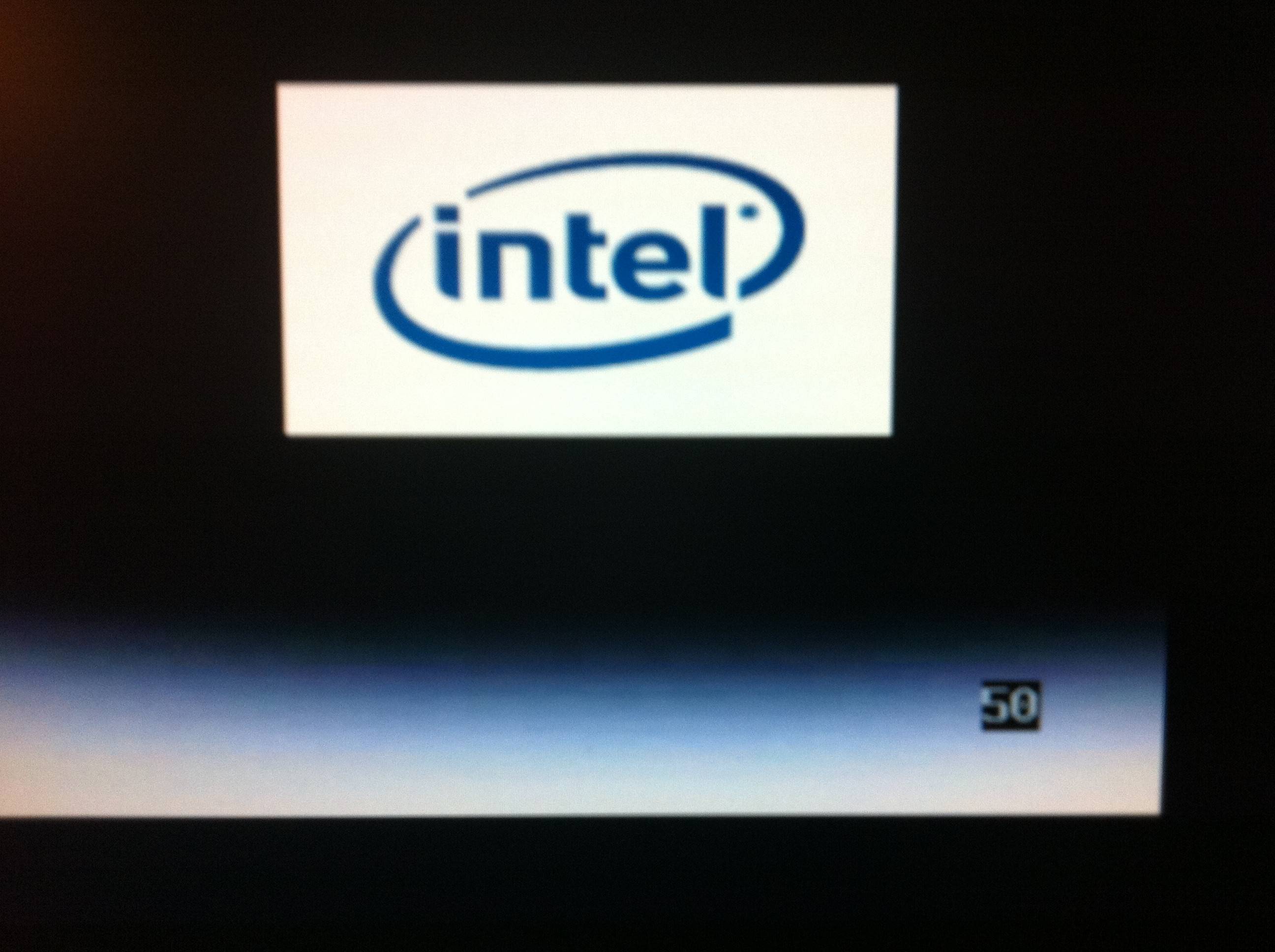 PC getting stuck at the Intel boot screen with POST code