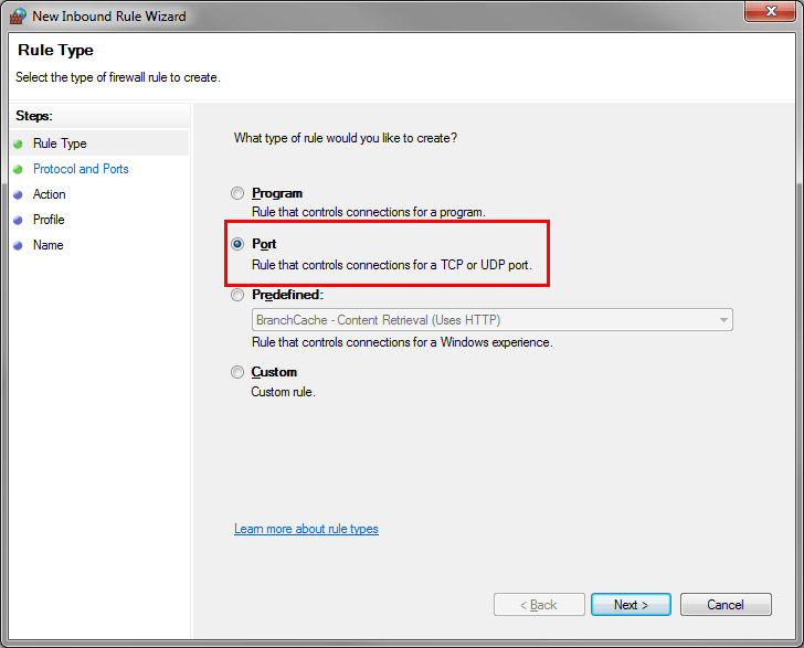 firewall How can I disable any TCP/IP port on a Windows 7 machine