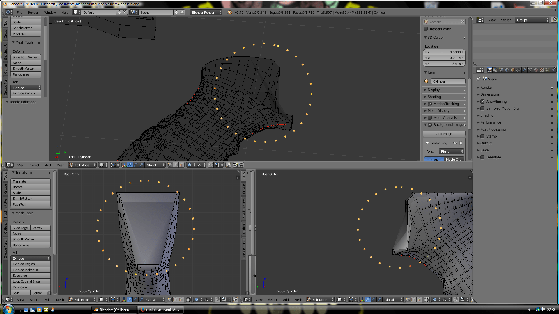 modeling Weird connecting lines with no edges/vertices Blender