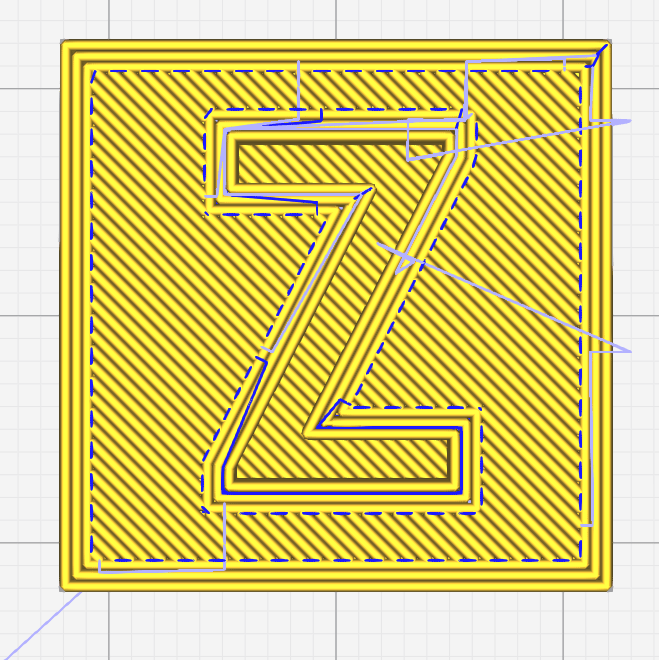 Is it possible to change the orientation that filament is laid down for