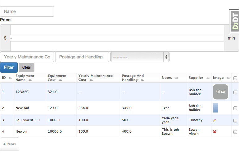 python Handle djangofilter form with split fields using django