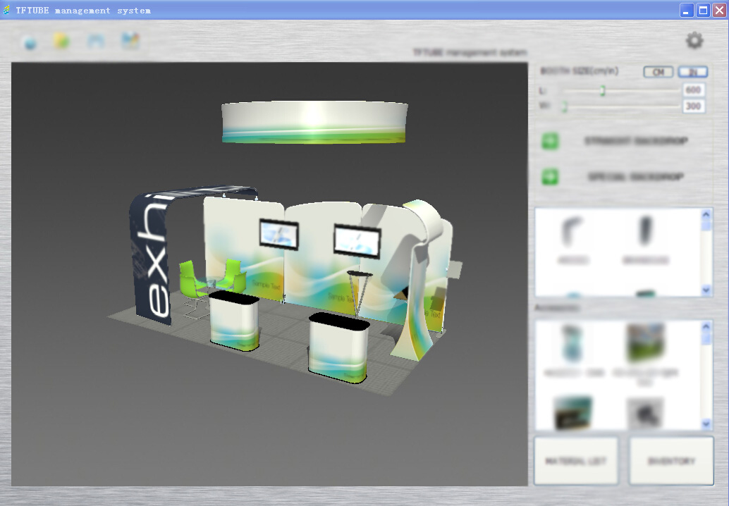 With what software I can create 3d expo booth designs? Graphic Design