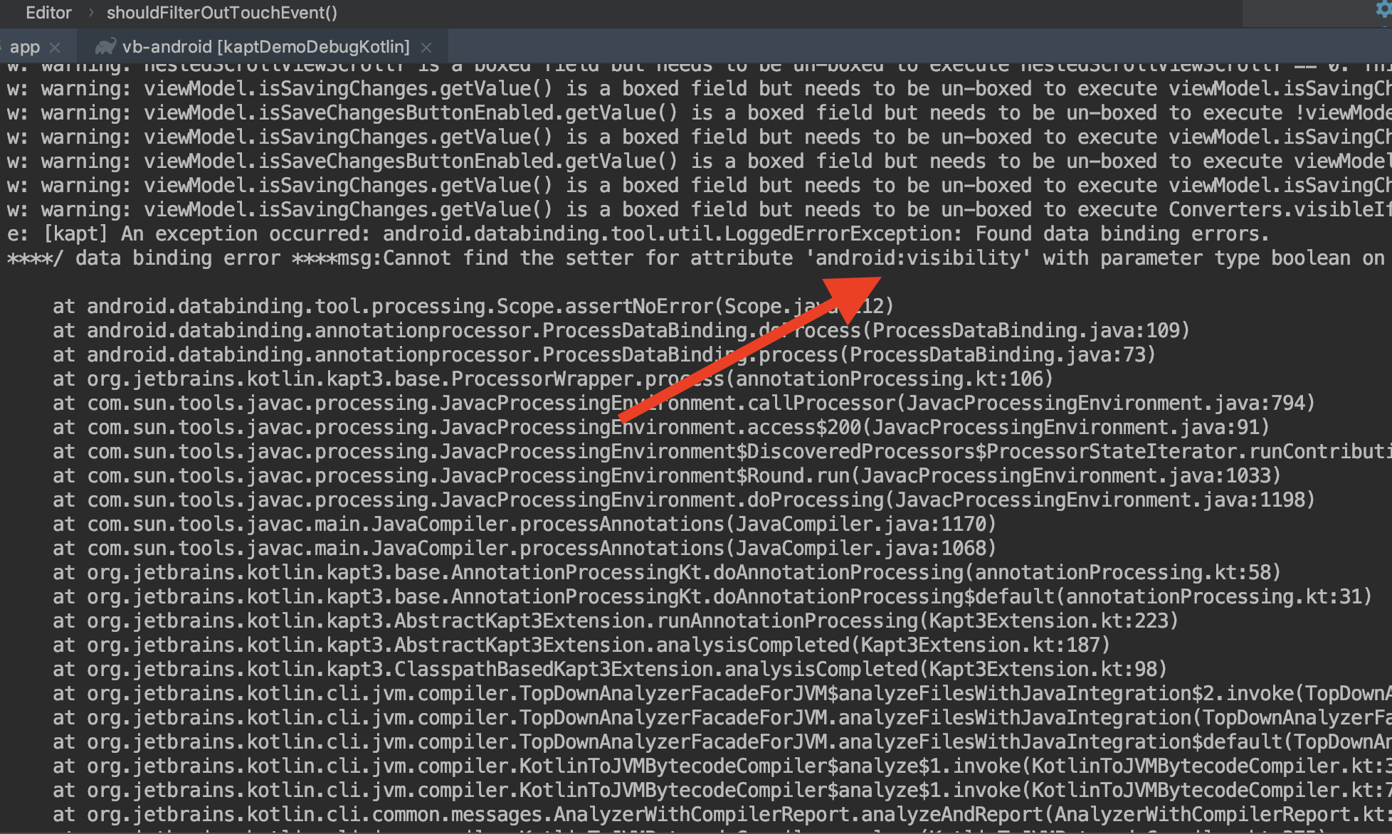 java DataBinding error cannot find symbol import com.example.project