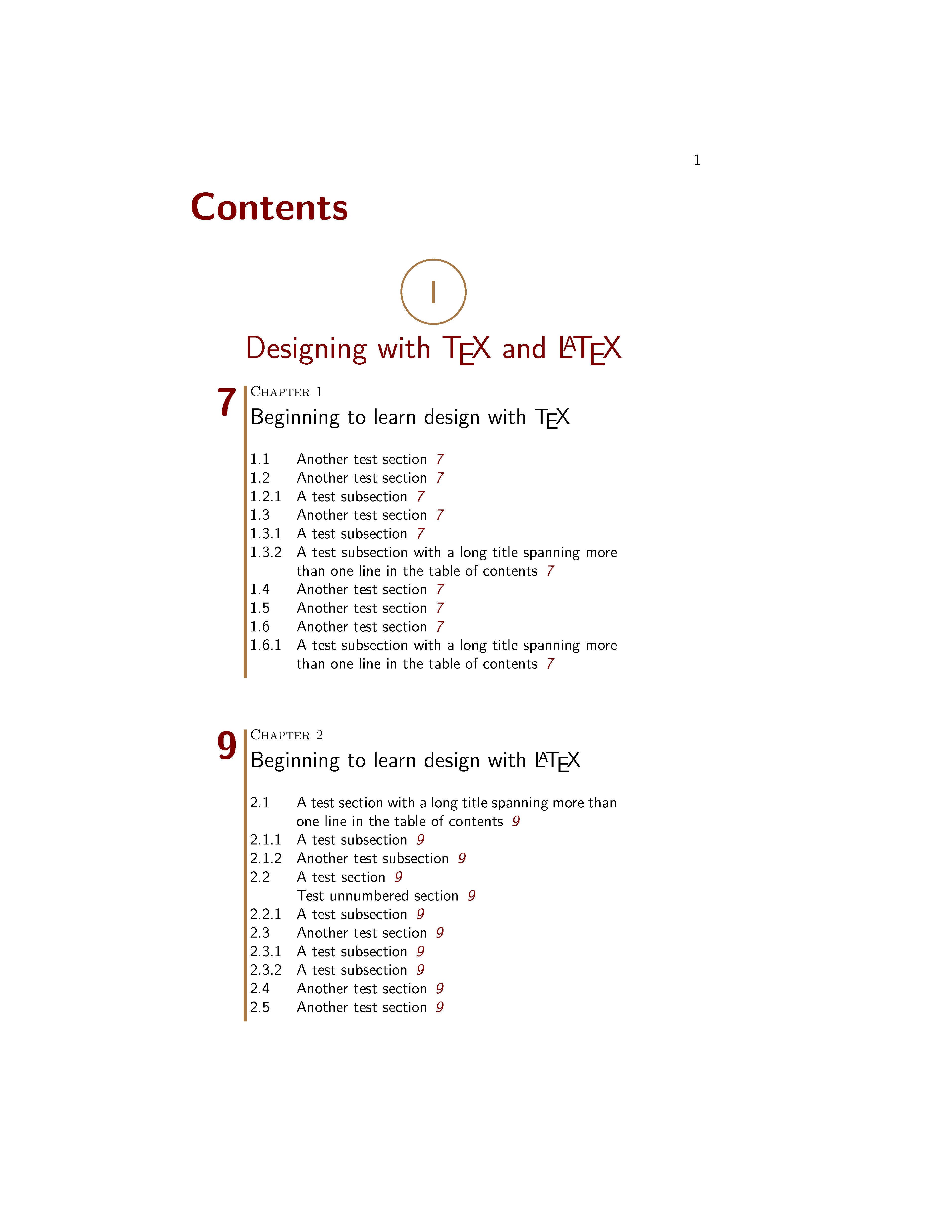 formatting Pretty Table of Contents TeX LaTeX Stack Exchange