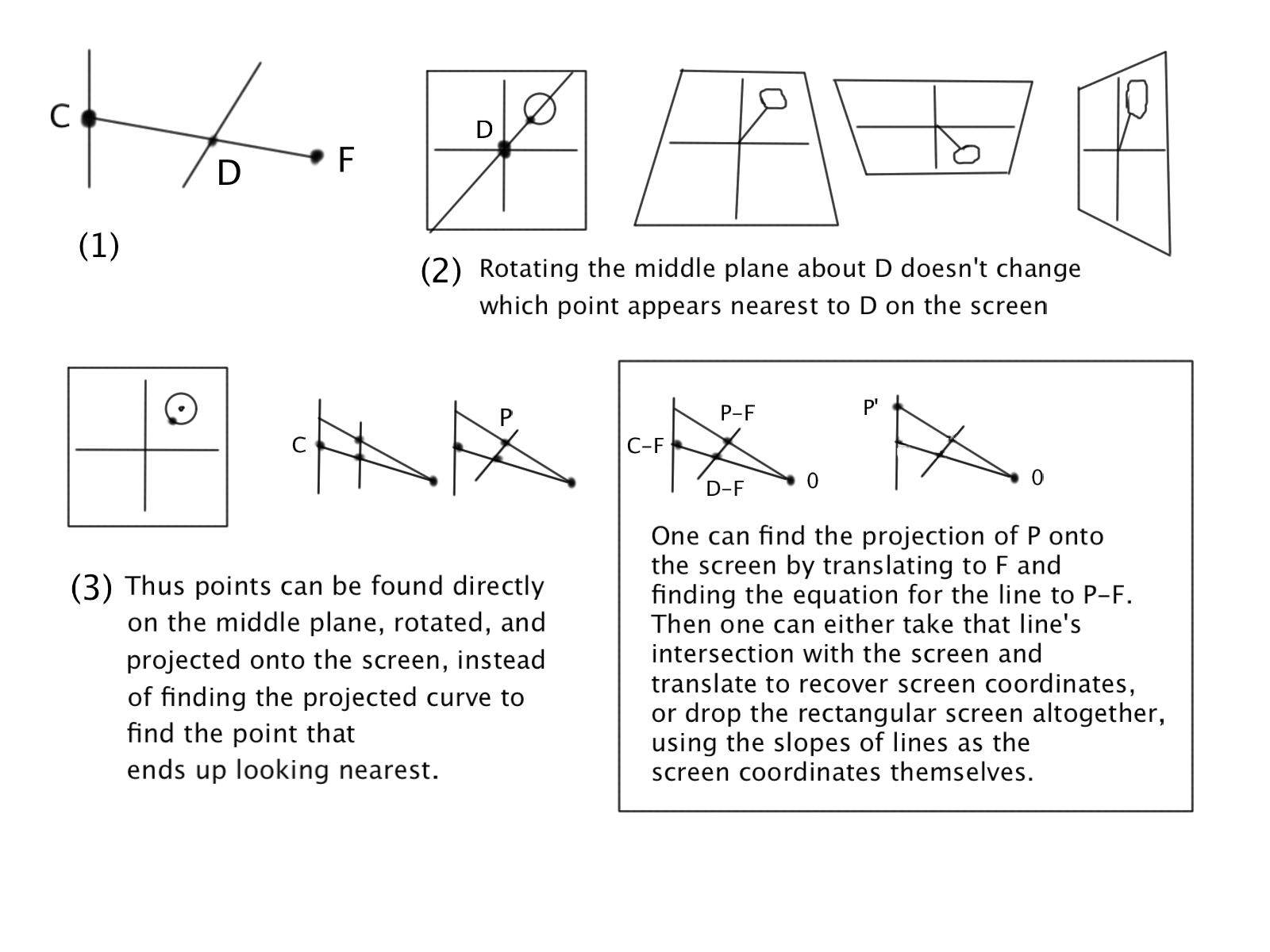 geometry Calculate distance after rotation? Mathematics Stack Exchange