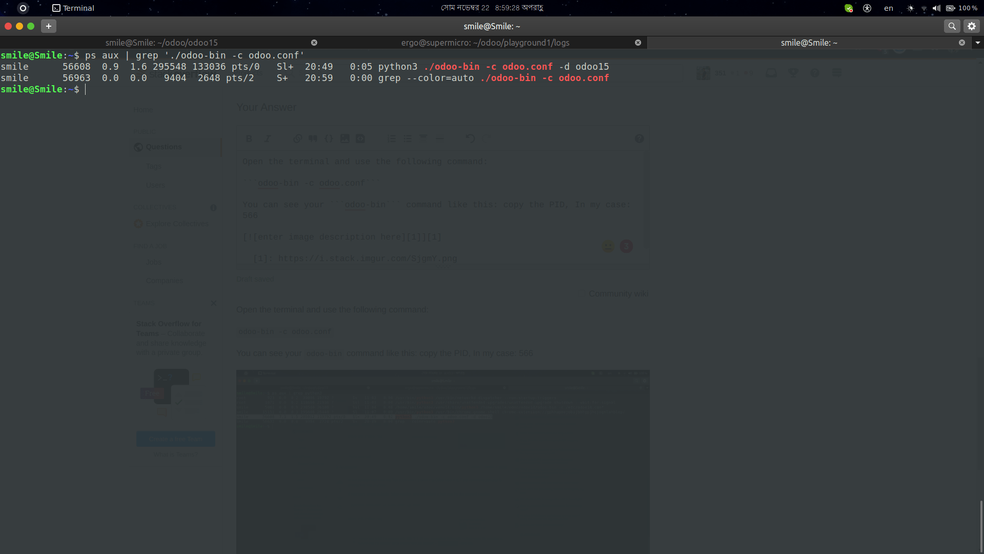 server How to Stop Odoo 15 on Ubuntu 20.04 Stack Overflow