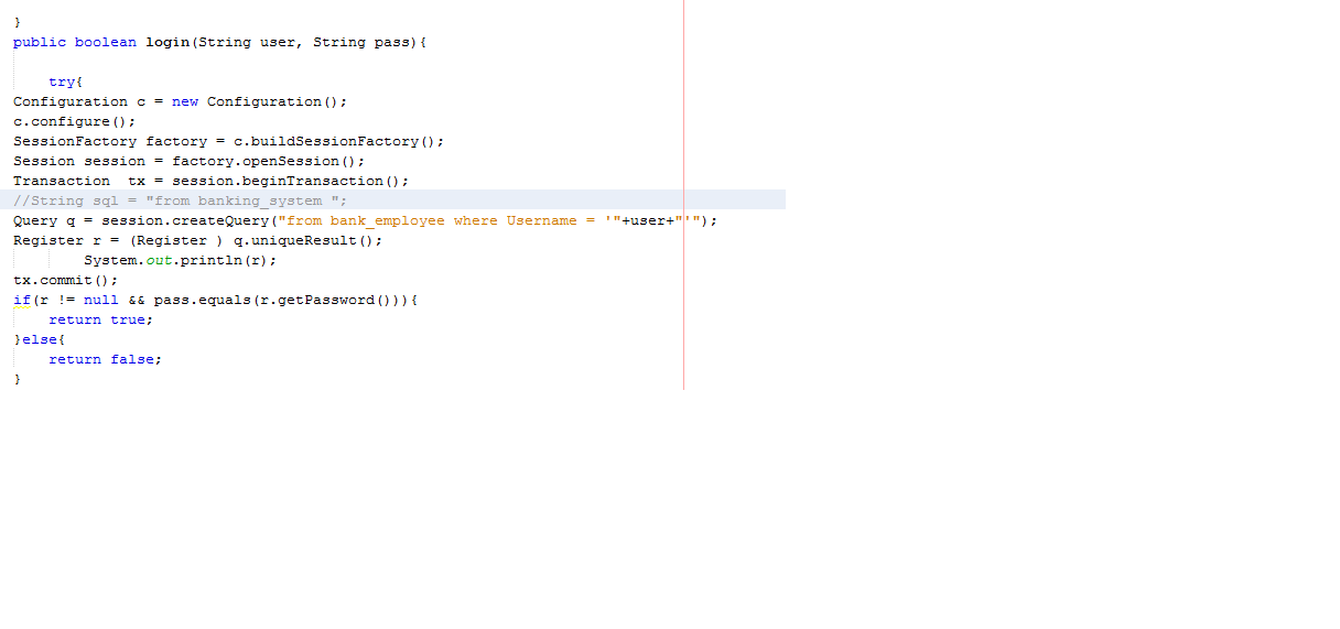 java Getting exception in retrieving data using hibernate Stack