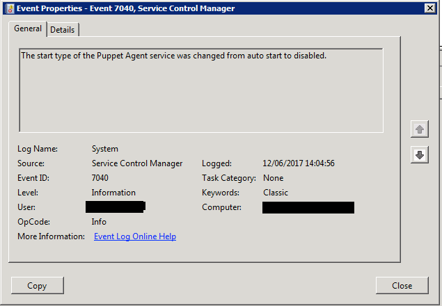 Find out who disabled a Windows service Newbedev