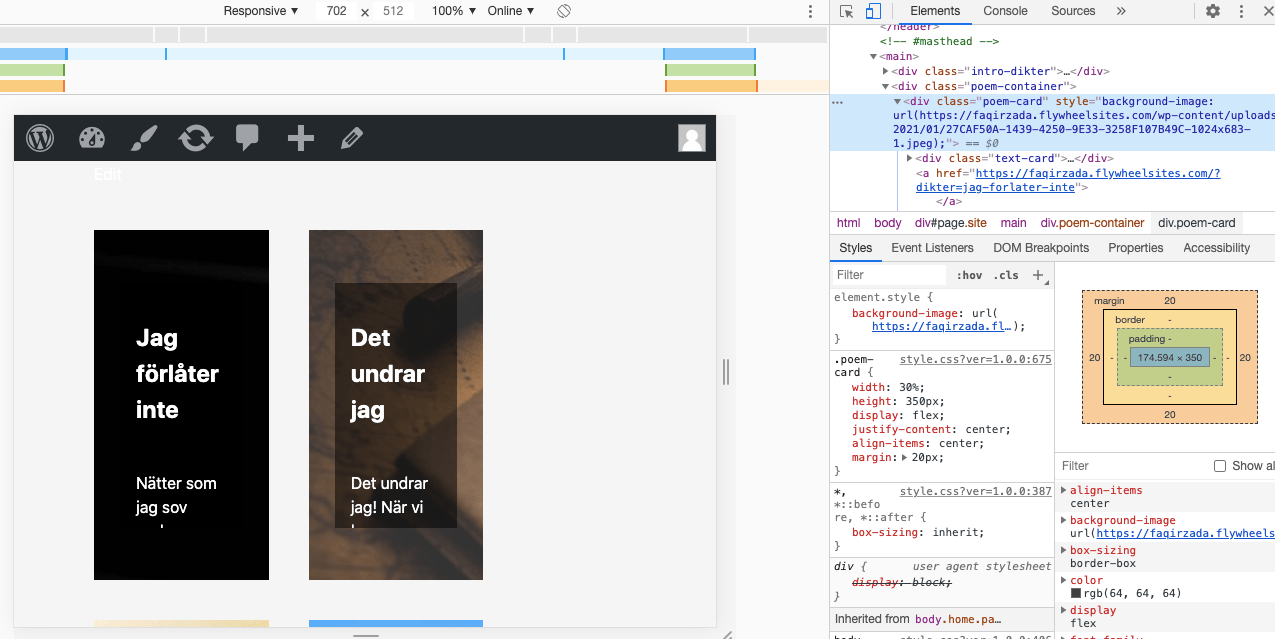 css Media queries not working after pushing from local to Wordpress